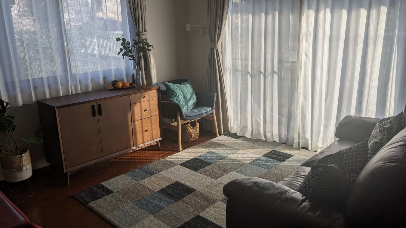 Clean tidy living room